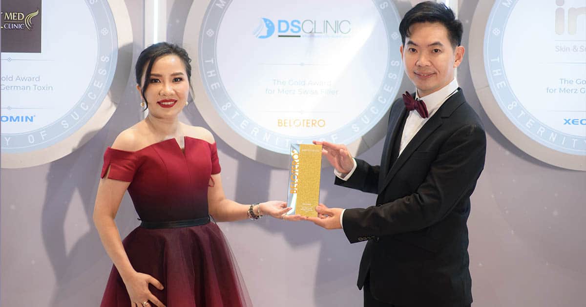 รางวัลระดับ Golden สำหรับ Merz Swiss Filler 2022.