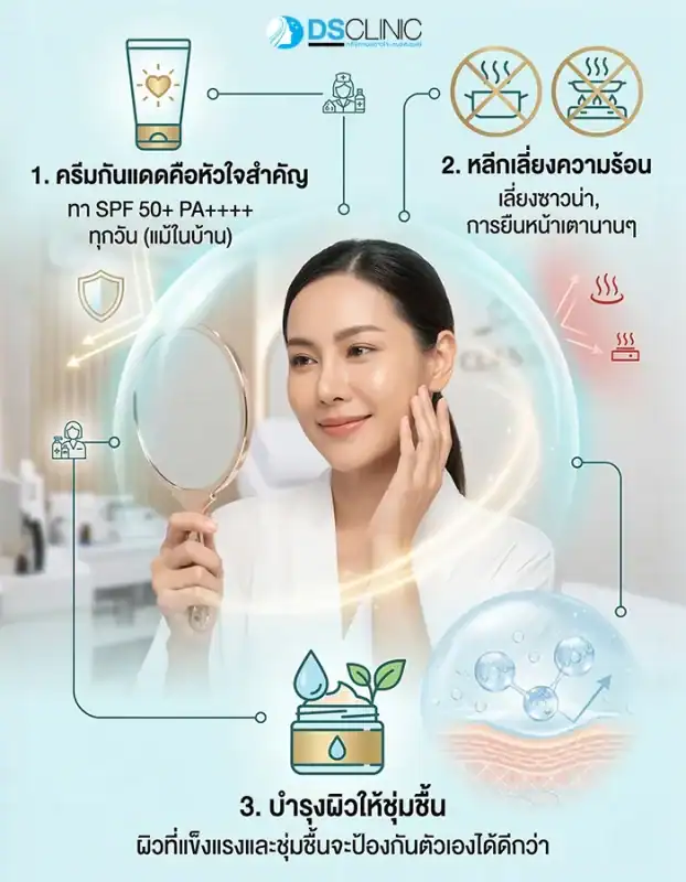 เลเซอร์ผิวหน้า ลดฝ้า จุดด่างดำ พร้อมบำรุงผิวให้แข็งแรง.