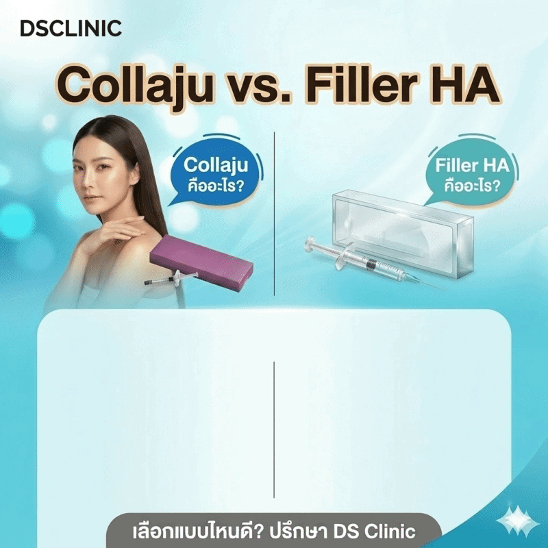 เปรียบเทียบฟิลเลอร์และคอลลาเจน เพื่อความงามที่เหมาะสมกับคุณที่ DS Clinic.