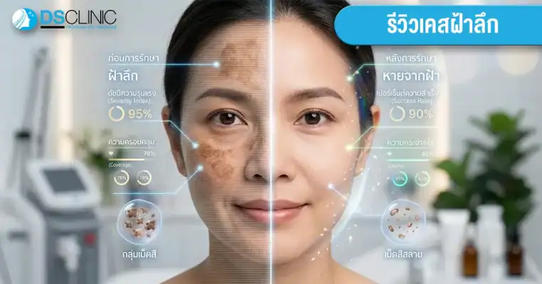 เลเซอร์ฝ้าลึกและจุดด่างดำที่ DS Clinic เห็นผลจริง ลดความเข้มของฝ้าและจุดด่างดำอย่างปลอดภัย.