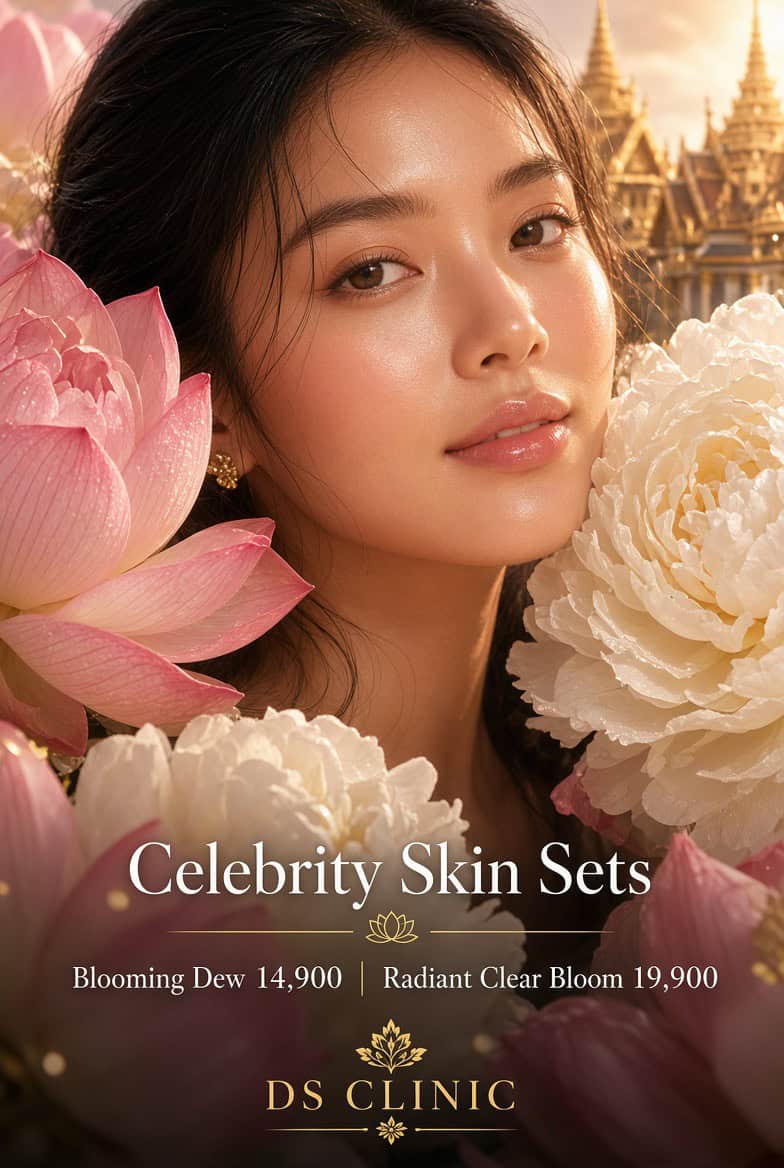 Celebrity Skin Sets งานผิวดารา DS Clinic Blooming Dew และ Radiant Clear Bloom